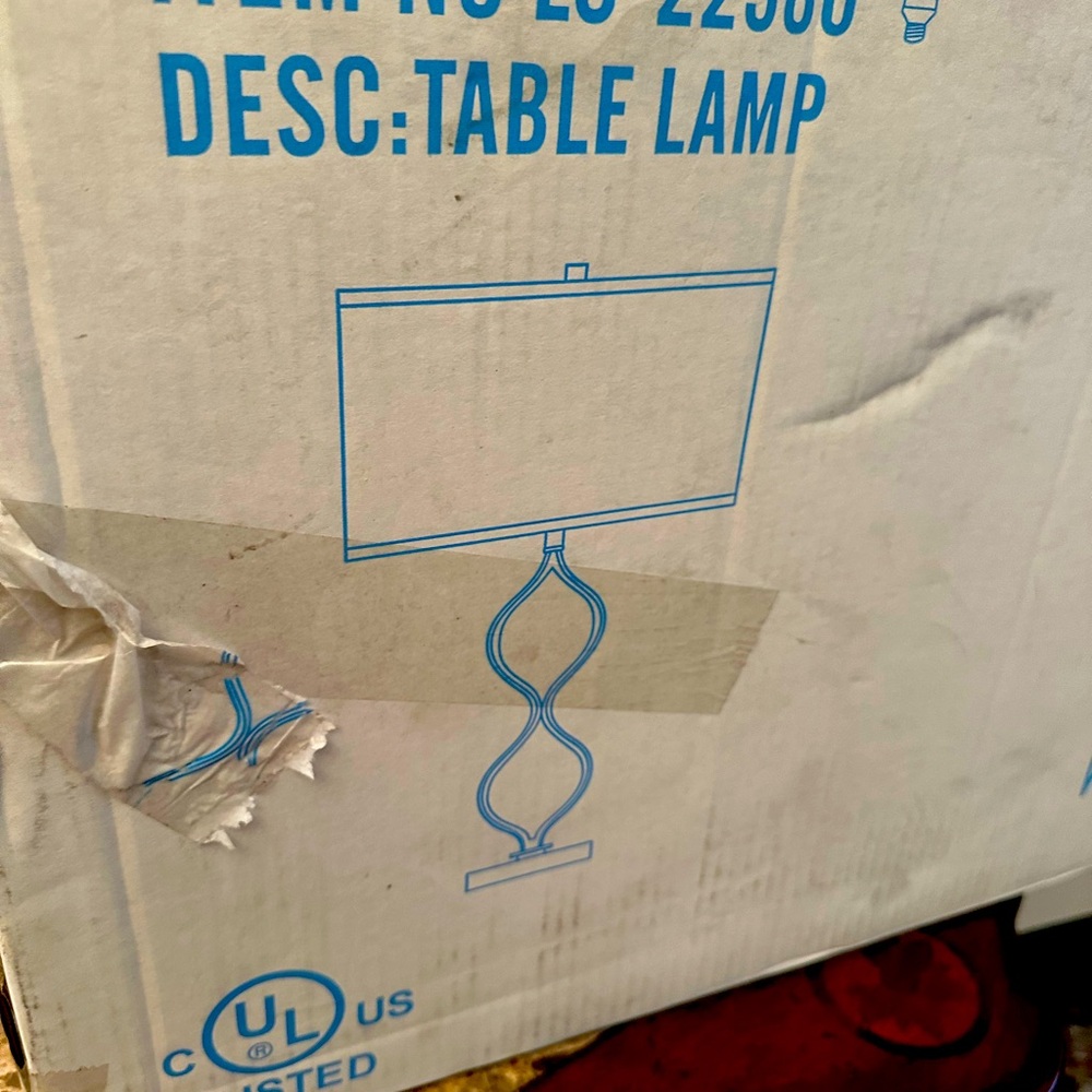 Polished body light source table lamp